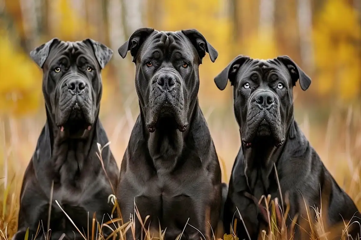 Cane Corso pręgowany w słońcu