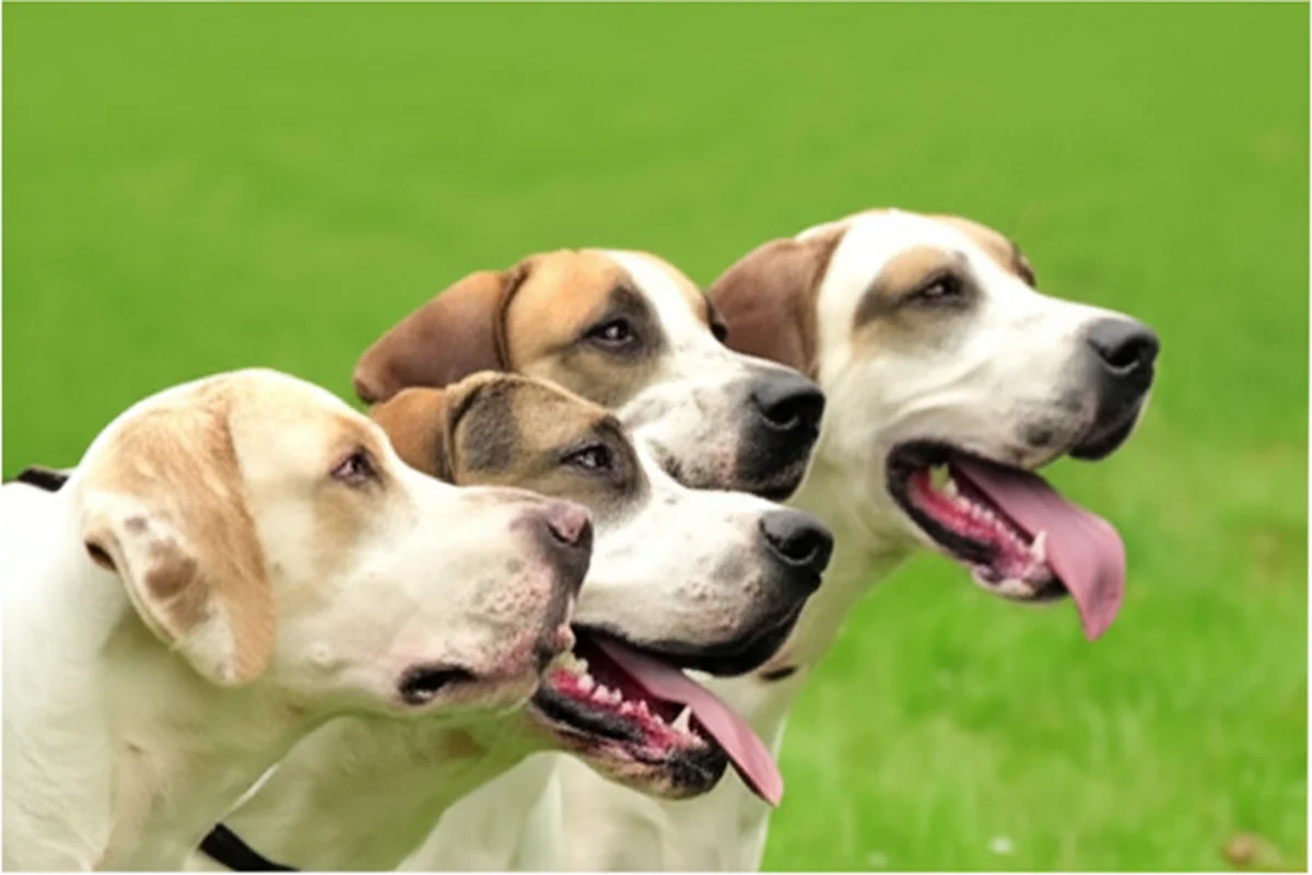 starszy amerykański foxhound portret